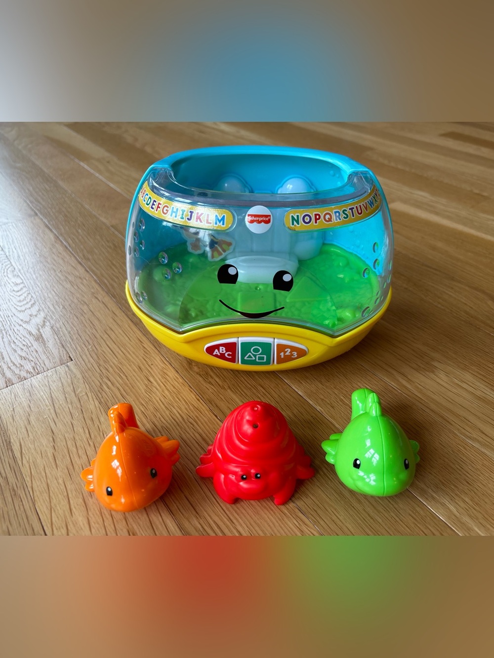 Fisher Price Laugh & Learn Aquarium Fish Bowl ABC Musical Learning Toy Tested
